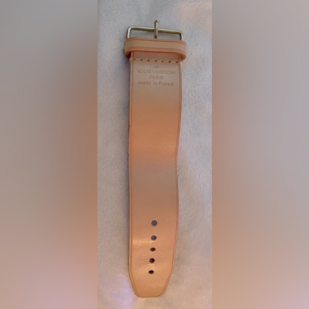 NEW LOUIS VUITTON POIGNET STRAP HANDLE HOLDER FOR LUGGAGE OR BRACELET TAN